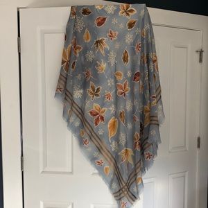 Luxurious winter wool and silk scarf.